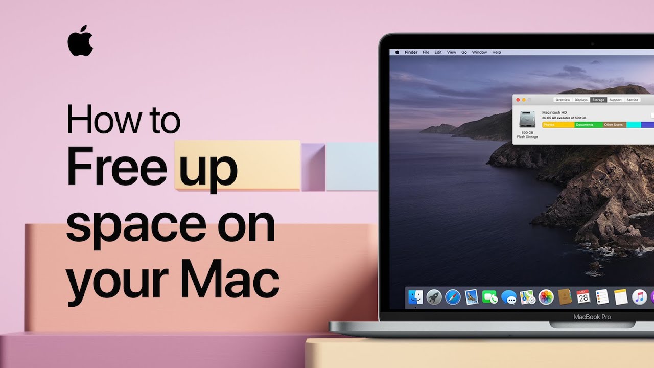 clean space on mac laptop